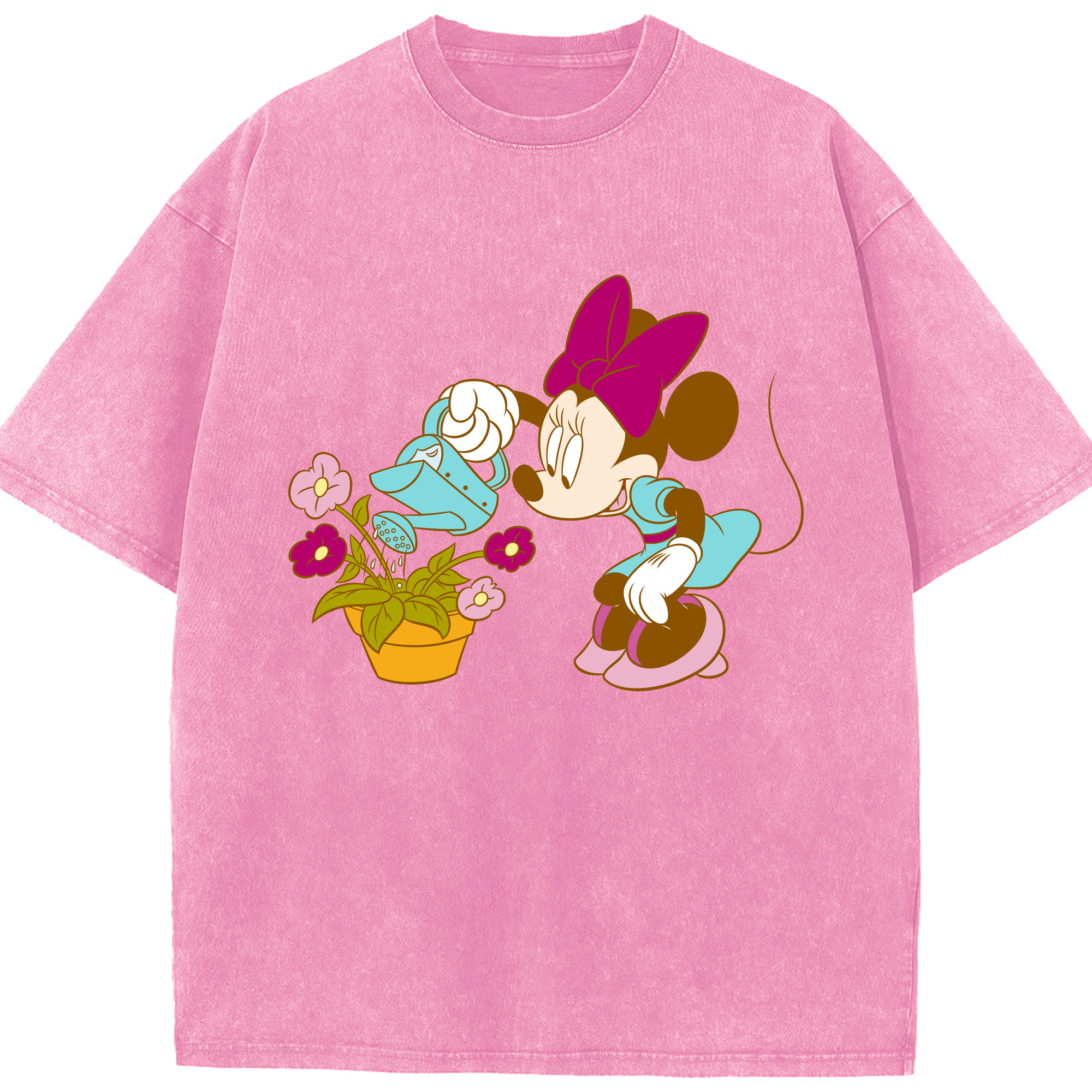 （画像用） ミッキーマウス Mickey Mouse 綿100% ヴィンテージ風 半袖Tシャツ（フロントプリント）